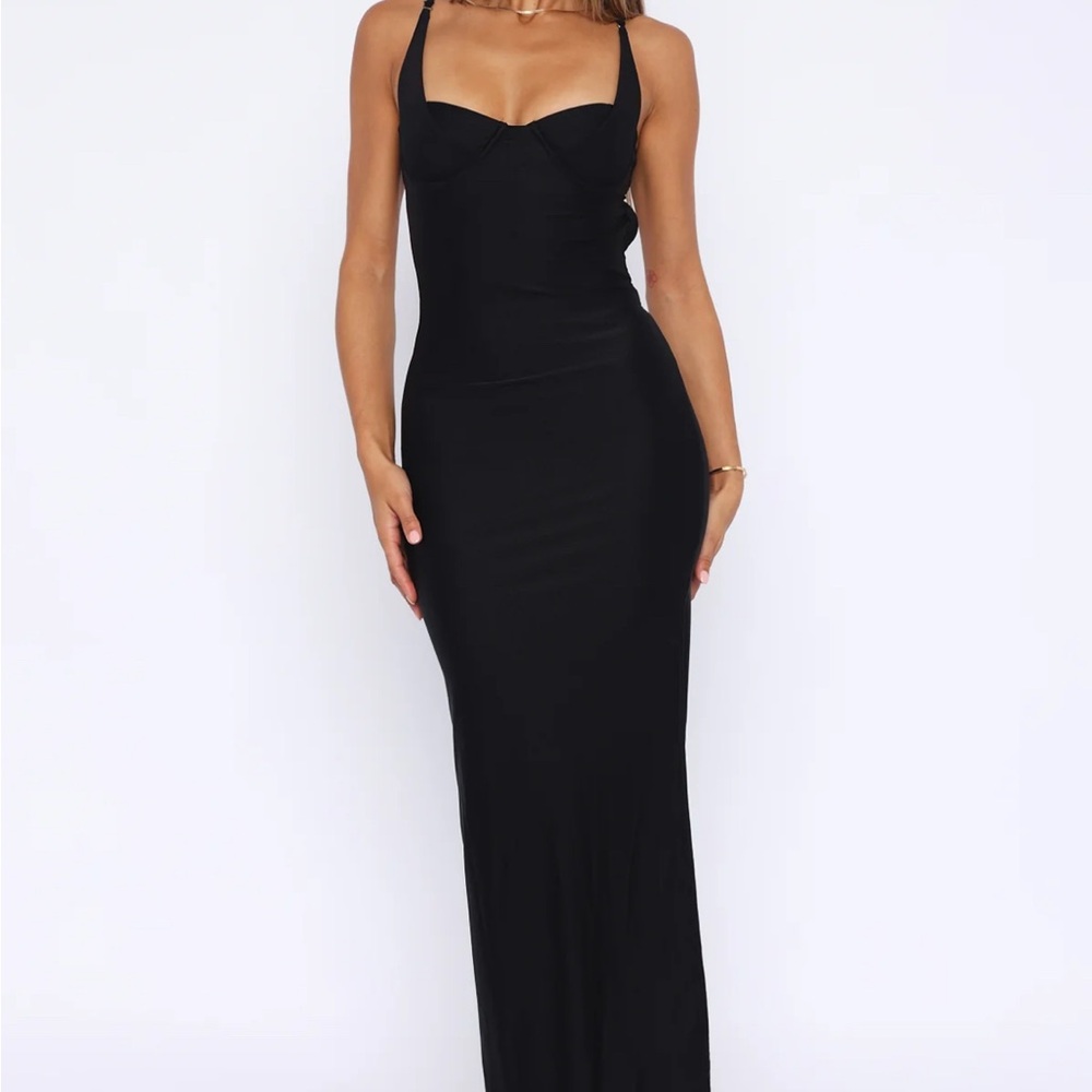 White Fox Boutique Black Bodycon Maxi Dress